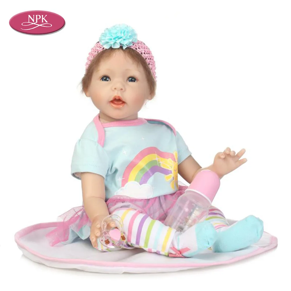 NPK Reborn Girl Baby силиконовая кукла Juguetes 55 см реалистичные куклы принцессы для