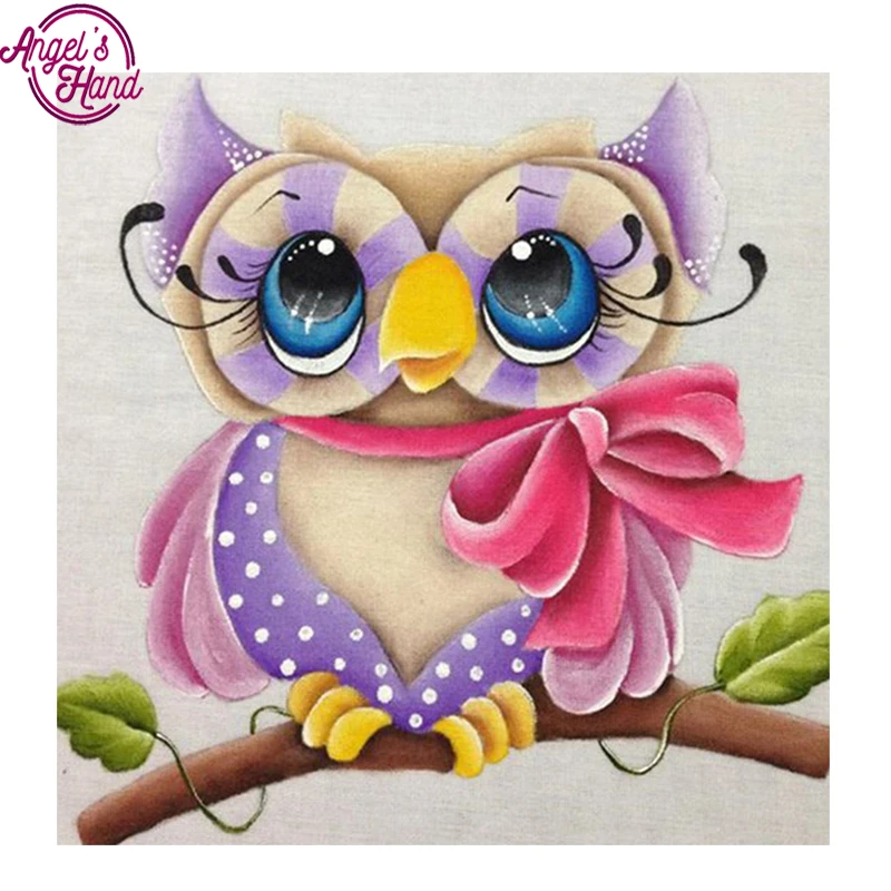 

Алмазная 5D картина для рукоделия, мультяшная сова, 3d Алмазная вышивка, ремесла, квадратная вышивка, полная вышивка, украшение для дома