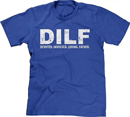 Мужская Футболка DILF Посвятила Участие Любящий Отец Футболка|men t-shirt|t-shirt ment-shirt