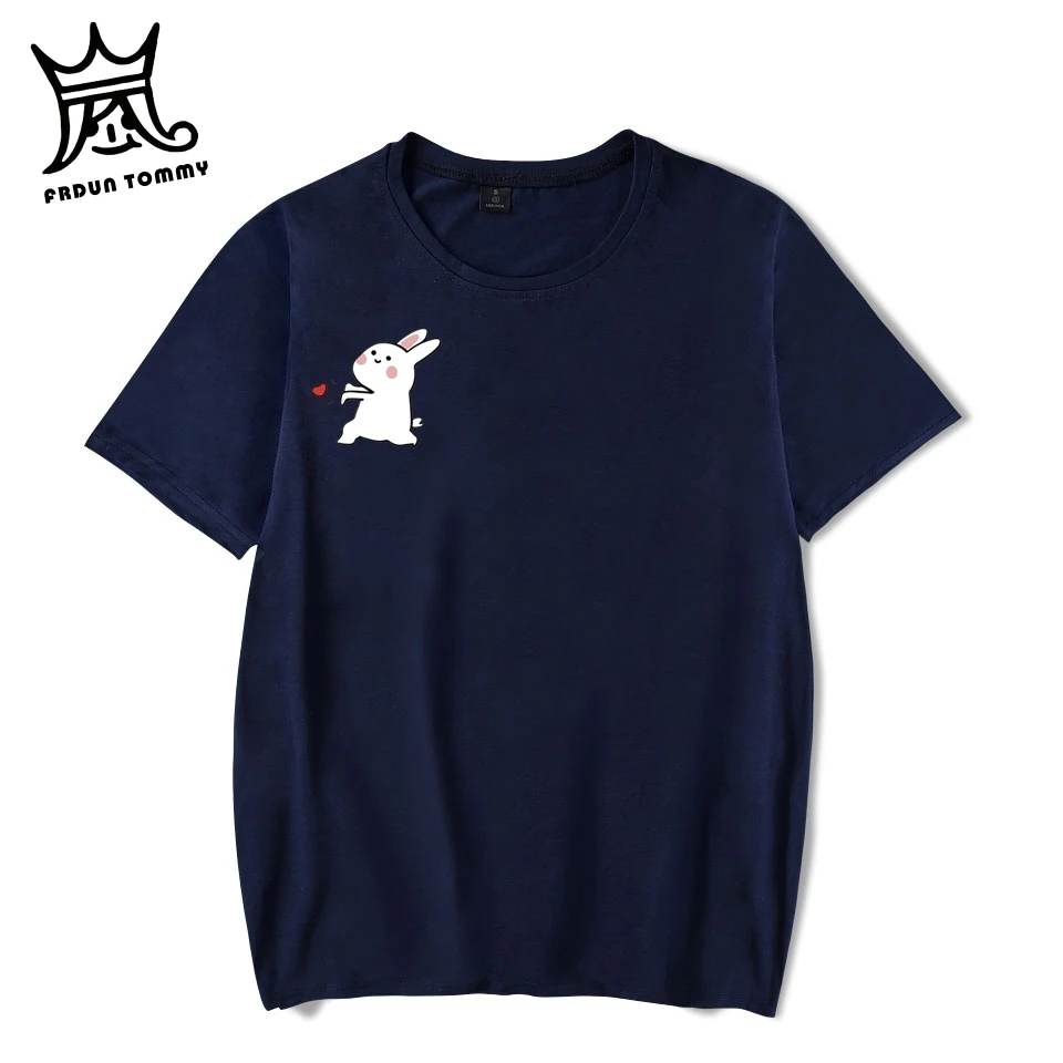 Frdun Tommy Rabbit Футболка &quotВлюбленные&quot-heart летняя Парная женская мужская