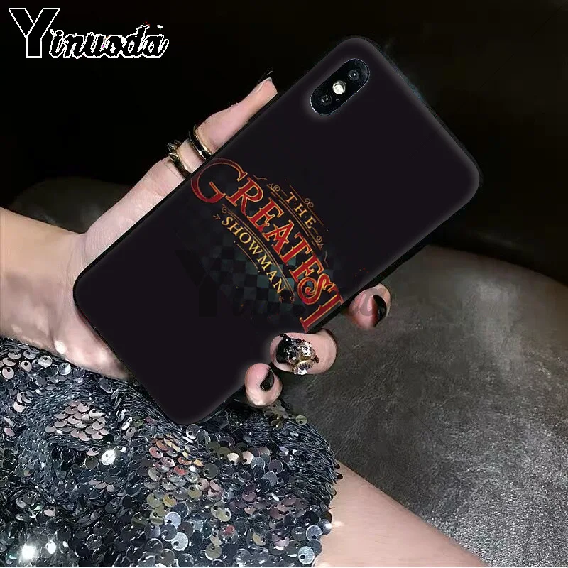 11pro MAX The Greatest Showman умный чехол черный мягкий для телефона iPhone X XS 6 6s 7 7plus 8 8Plus 5 5S SE