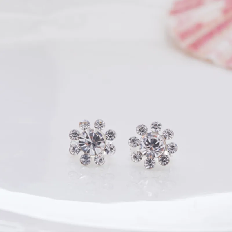 

20 Pcs Flower Crystal Hair Clip Swirl Spiral Twist Hair pins Hair Accessory