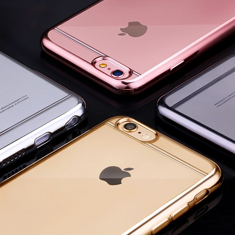 Роскошный силиконовый чехол Yoteen для iphone 6s Plus прозрачный мягкий из ТПУ iPhone SE |