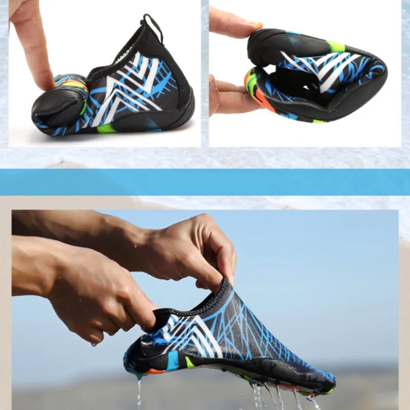 

2018 Men Women Water Shoes Outdoor Swimming Beach Shoes Adult Unisex Flat Soft Seaside Shoes Walking Lover yoga Shoes New Arriva