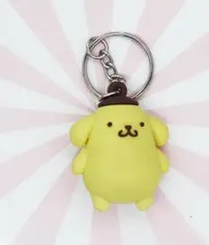 Аниме Моя Мелодия пудинг Cinnamoroll Собака Кошка меховой шар брелок милые животные плюшевый брелок сумка амулет подвесной брелок для девочек - Цвет: WITHOUT FUR BALL-F