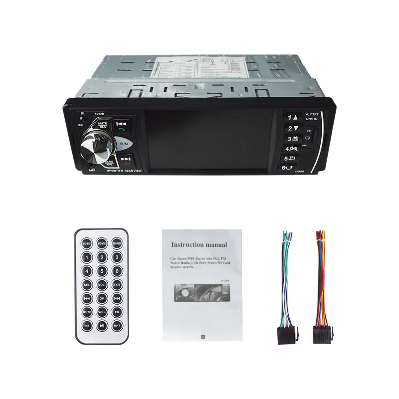 4022D 4 1 дюймов Din автомагнитола Авто Аудио Стерео Авторадио bluetooth Поддержка камеры