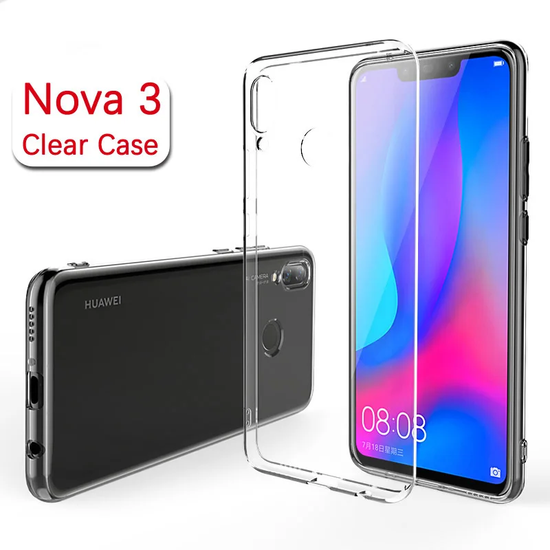 Чехол для huawei nova 3 силиконовый чехол прозрачный ультра тонкий из ТПУ PAR-AL00 nova3 |