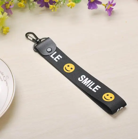 Smiley брелок с лентой Lanyard подвесной шейный DIY Чехол для мобильного телефона