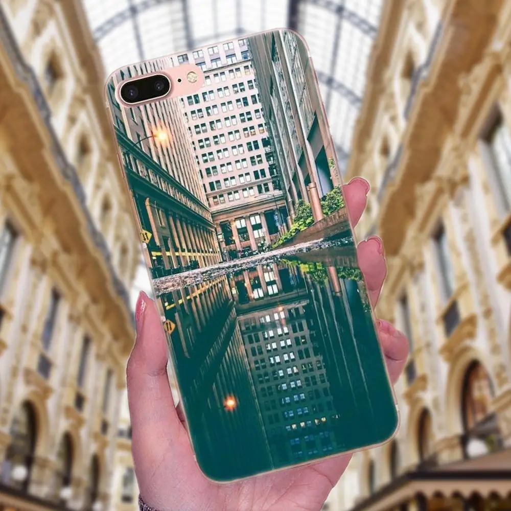 Красивые чехлы для телефонов дизайн заката Нью-Йорка Skyline City Samsung Galaxy Note 5 8 9 S3 S4 S5 S6