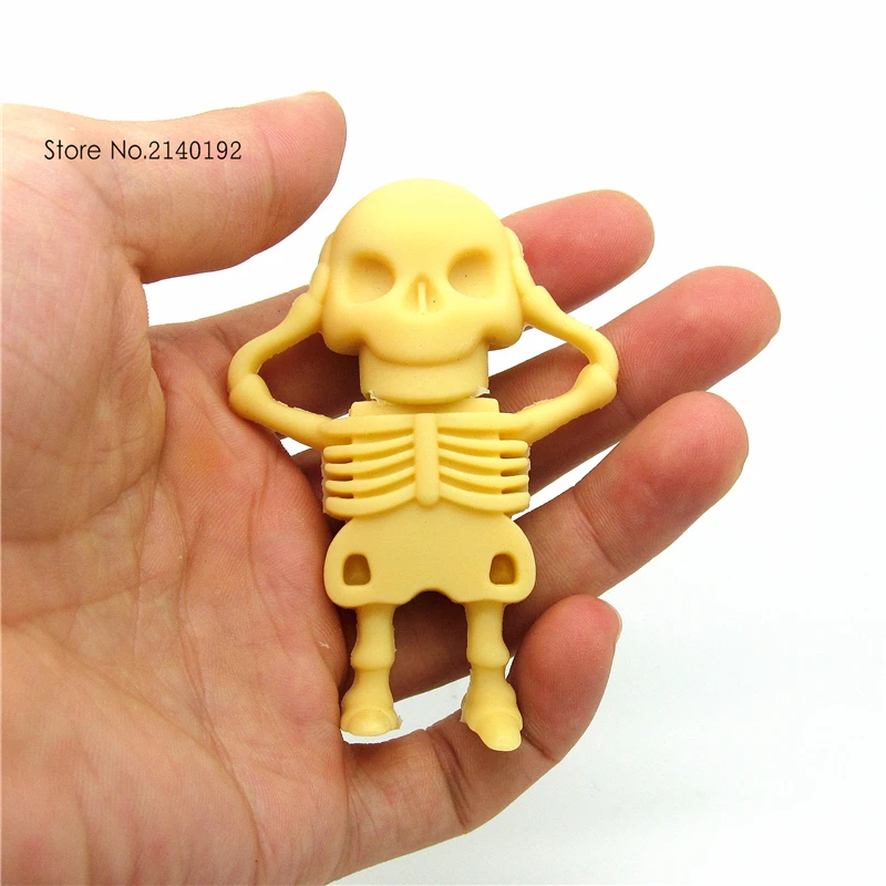 100% real capacity New Fashion Creative Skull usb flash drive 4GB 8GB 16GB 32GB pendrive memory stick cute pen 2.0 | Компьютеры и офис