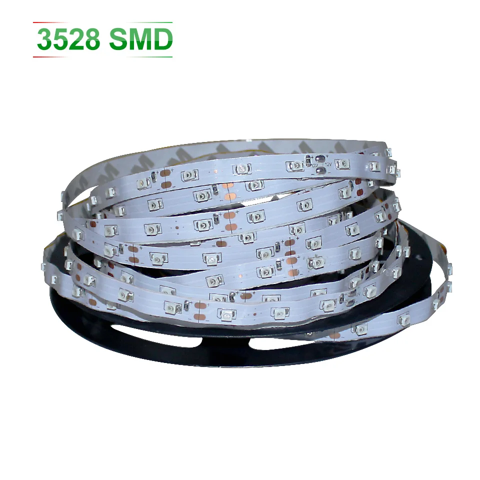 Светодиодная лента SMD3528 12 В Гибкая светодиодная полоса световая не
