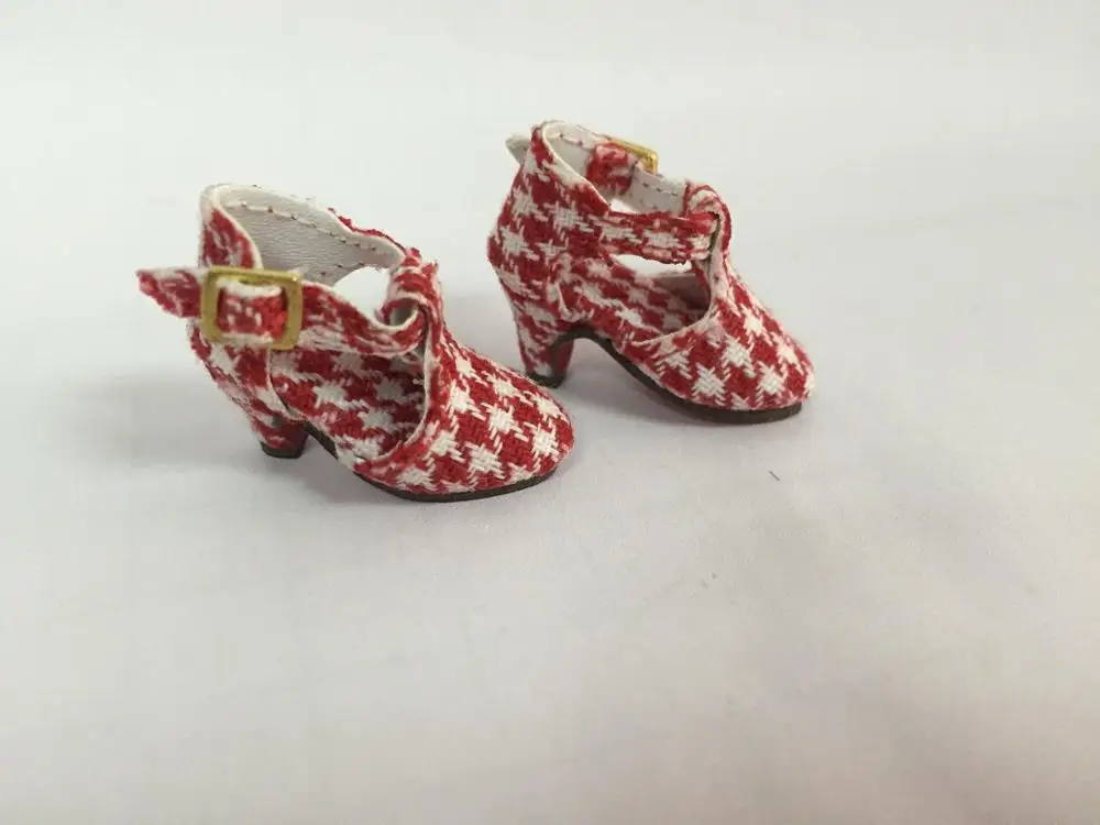 Кукла обувь для blyth Azone куклы OB кукла licca и т. д. Длина: 2,8 см - Цвет: red 2