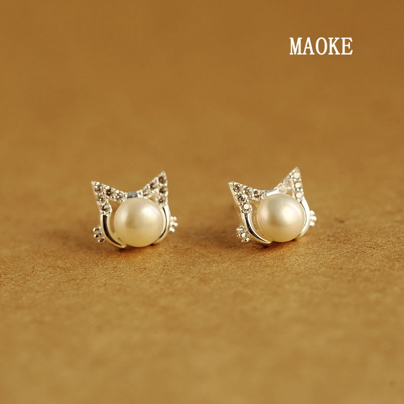 Акция катетер с цирконом и жемчугом модная темпераментная простая Бижутерия 925 SV