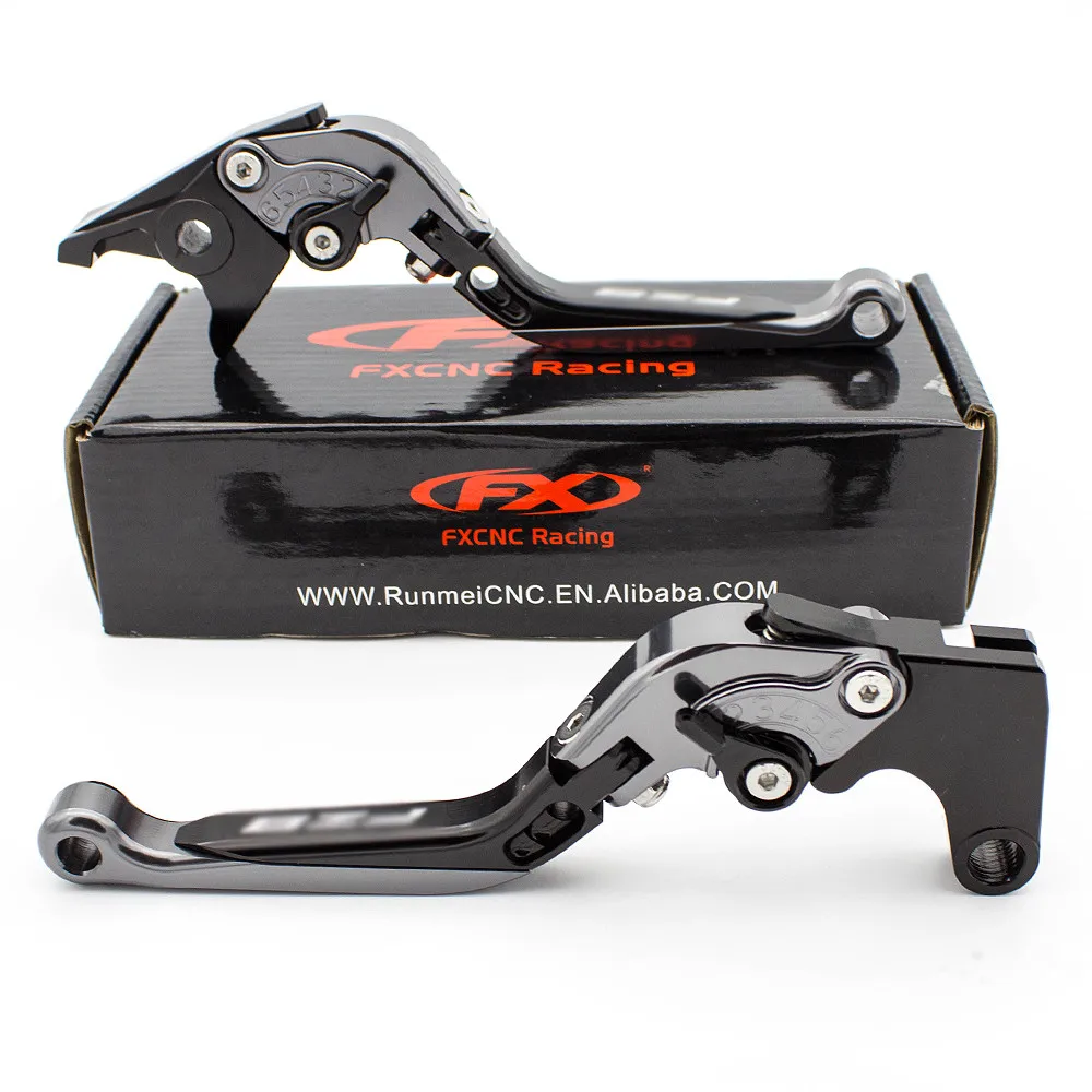 Gray Lever Логотип MSX125 для Honda Grom MSX125 MSX 125- CNC складной выдвижной тормозной рычаг сцепления для мотоцикла+ рукоятки - Цвет: Gray Lever
