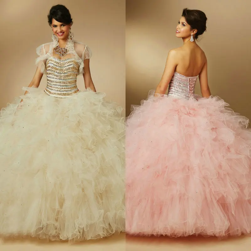 Style 89046 Puffy Quinceanera Dresses Light Purple Champagne Blush vestidos de quinceaneras cortos 2015 Ball Gowns | Свадьбы и