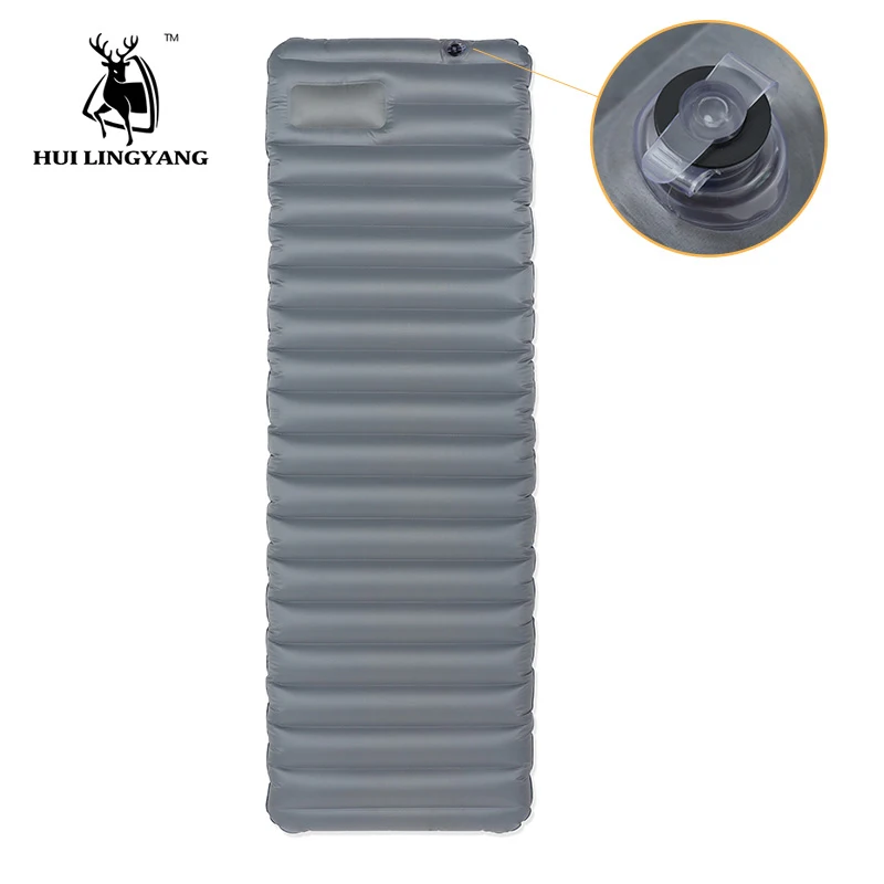 Надувной коврик для сна кемпинга с подушкой быстро пропускающий воздух