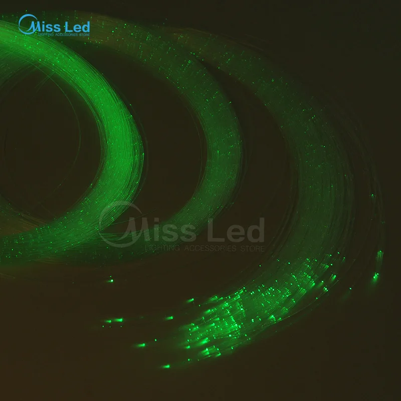 Оптовая продажа 350 м/рулон 2 мм Диаметр сверкающая вспышка ПММА LED