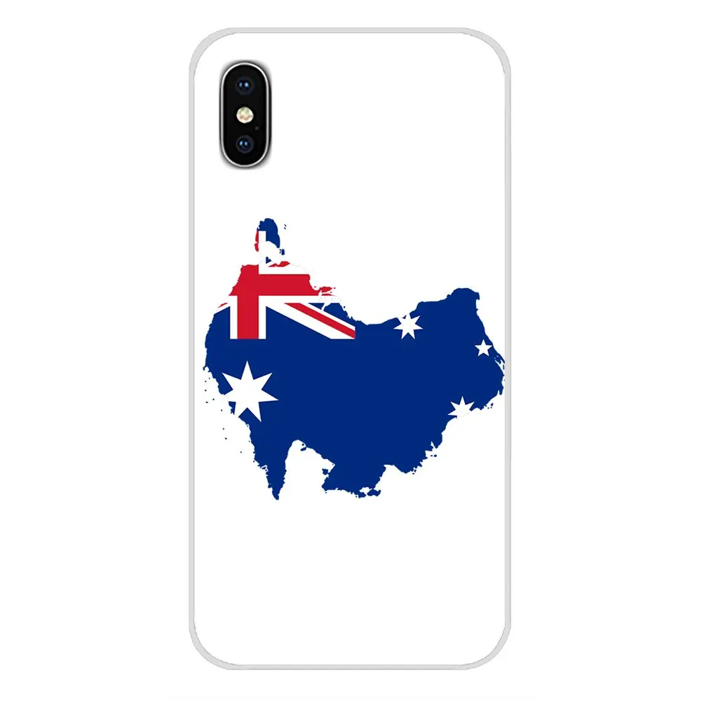 For Apple iPhone X XR XS MAX 4 4S 5 5S 5C SE 6 6S 7 8 Plus ipod touch TPU Transparent Covers Australian National flag emblem | Мобильные