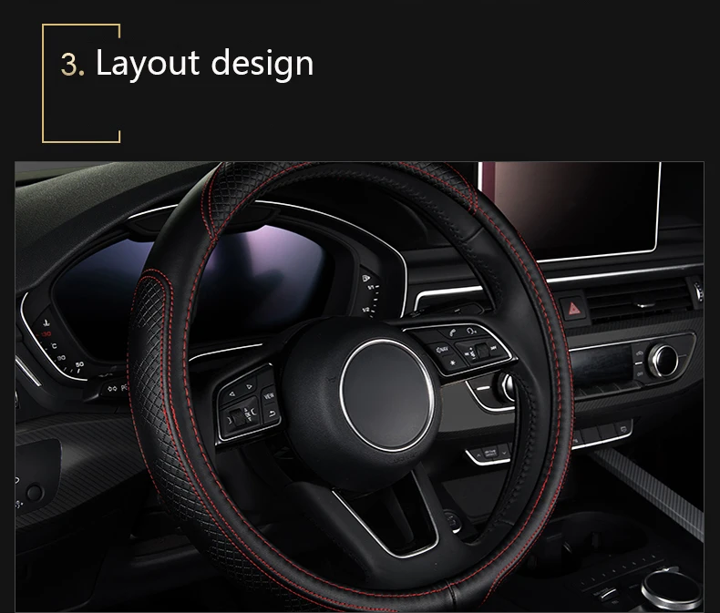 Мода автомобиль кожаный рулевого колеса, чехлы авто аксессуары для audi a3 8 P 8 В седан sportback a4 b5 b6 b7 b8 a5 a6 c5 c6 c7 c4 80