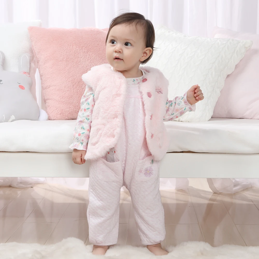 HG hilm/AW18 0027B 2018 г. осенне зимняя модная однотонная теплая детская одежда для