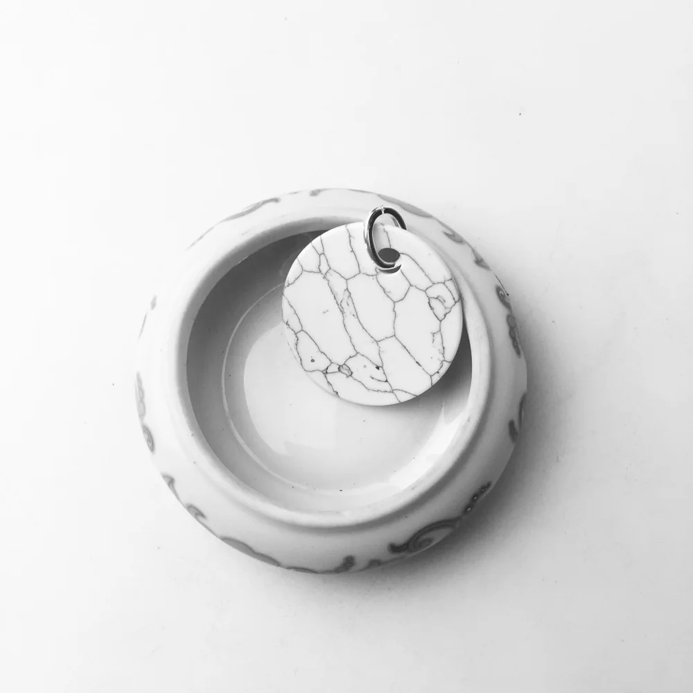 Кулон белый каменный орнамент 2018 новые модные ювелирные изделия Трендовое