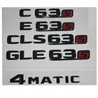 Глянцевый черный чехол для багажника, эмблема с цифрами, Значки для Mercedes Benz C63 C63s E63 E63s CLS63 GLE63 GLS63 AMG S 4matic