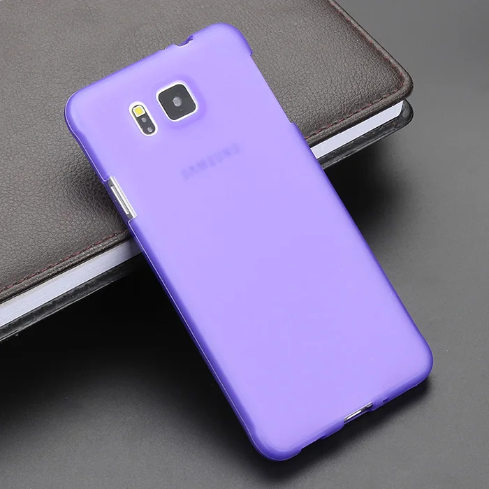 Черный гелевый ТПУ тонкий мягкий силиконовый чехол для Samsung Alpha задняя крышка Galaxy