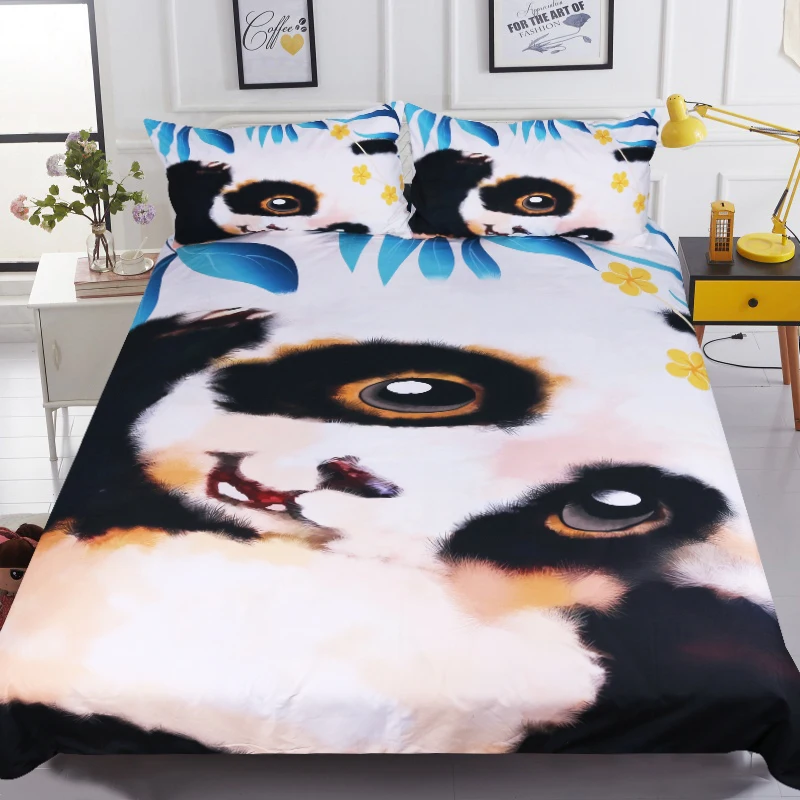 

Free shipping 3d children cartoon turtle panda zebra bedding set 1pc duvet cover&2pcs pillow cases home textile PX