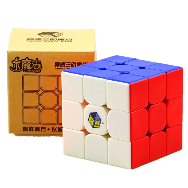 Yuxin магический куб 55 5 мм 3x3x3 3x3 скоростной черный/белый/без наклеек головоломка