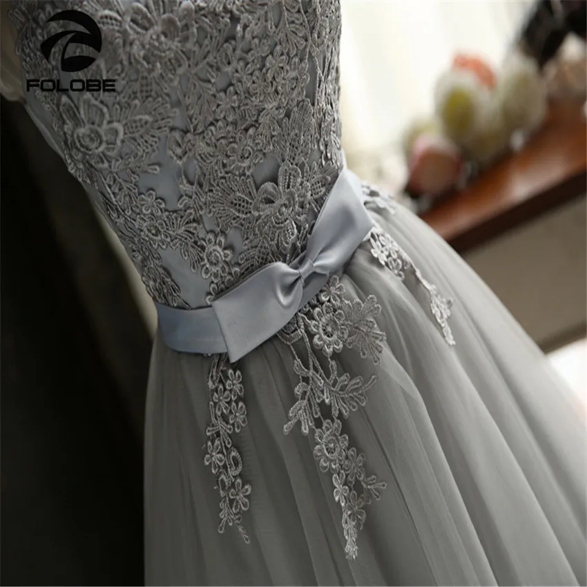 FOLOBE/модные серые кружевные мини-платья для женщин и девочек Винтажное фатиновое