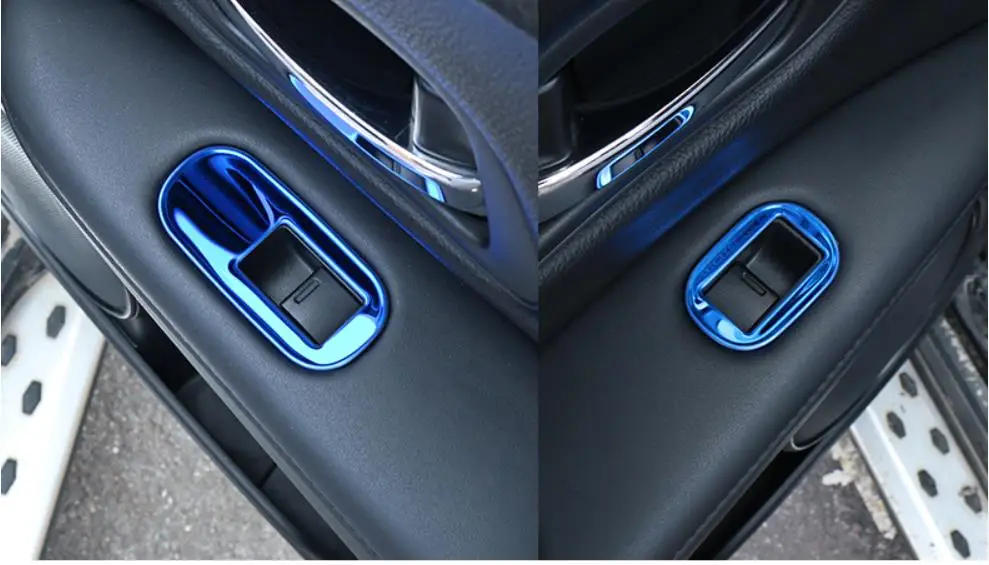 4PCS Car Door Window Switch Cover Trims/ Inner door bowl decorative frame For Honda Vezel / XR-V Interior Decoration styling | Автомобили