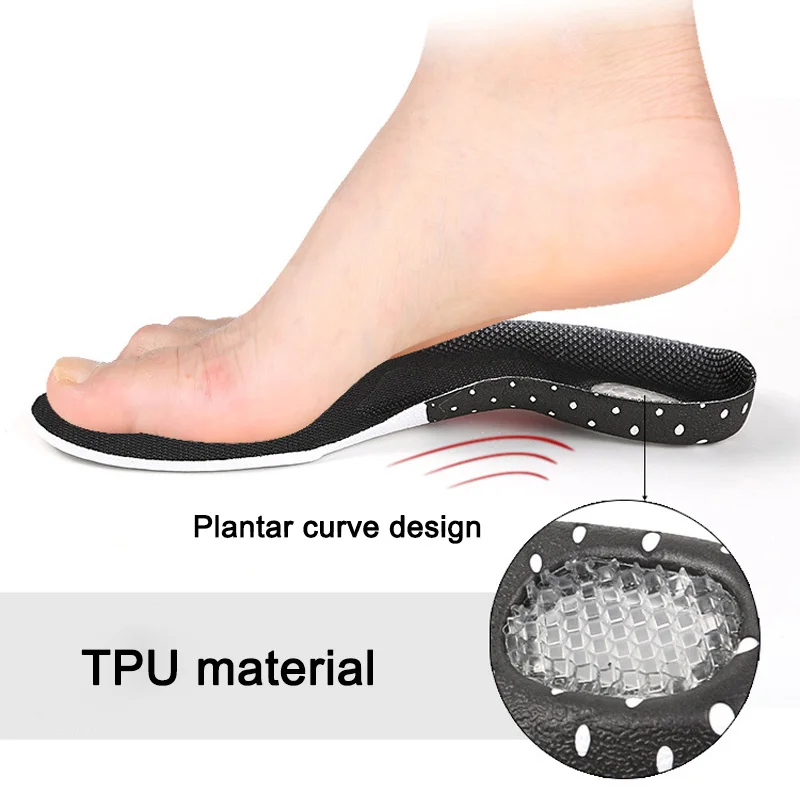 Новинка 1 пара ортопедических спортивных стельки для бега Дышащие с супинатором