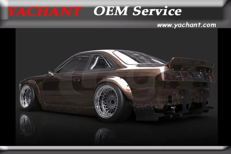 Стекловолокно FRP Body Kit Fender подходит для 1995 1998 S14 Zenki S14A Kouki RB V2 &quotBOSS&quot Аэро СТИЛЬ