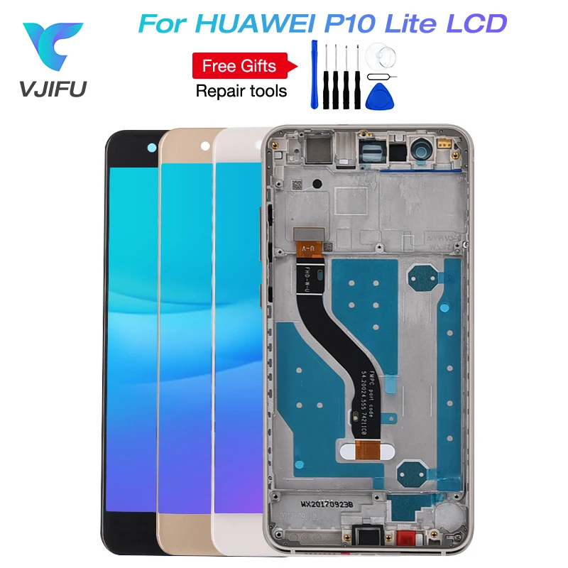 

10 шт./лот P10lite ЖК-дисплей с рамкой для HUAWEI P10 Lite, ЖК-дисплей, экран для HUAWEI P10 Lite, WAS-LX1 WAS-LX1A WAS-LX2