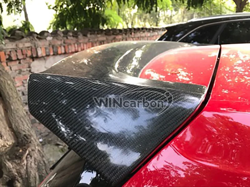 Настоящее покрытие из углеродного волокна магистрали выступ Спойлеры для Volkswagen V W Гольф 7 MK7 Гольф G T я RLINE 2014UP