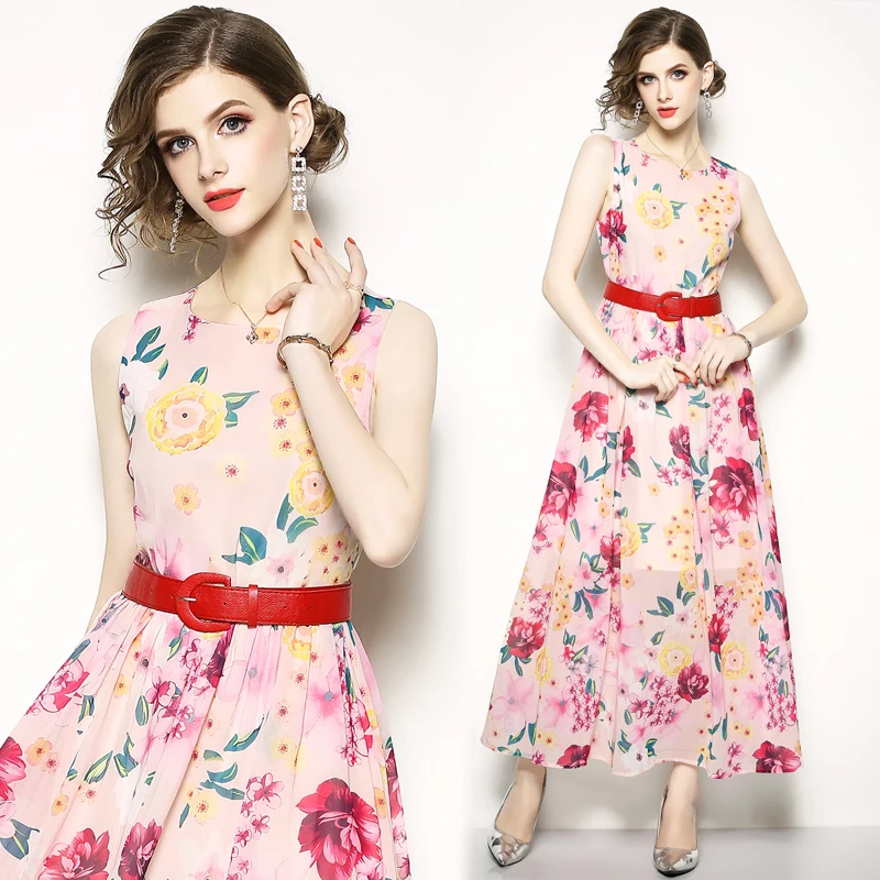 Летнее пляжное платье для подиума женское Sommer Kleid 2018 vestido de festa Длинные платья