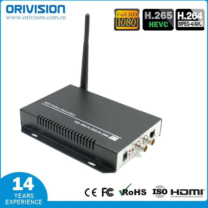 ZY-ES301W H.265 HEVC wifi кодер SDI к IP кодер SDI кодер для Youtube Facebook и Wowza