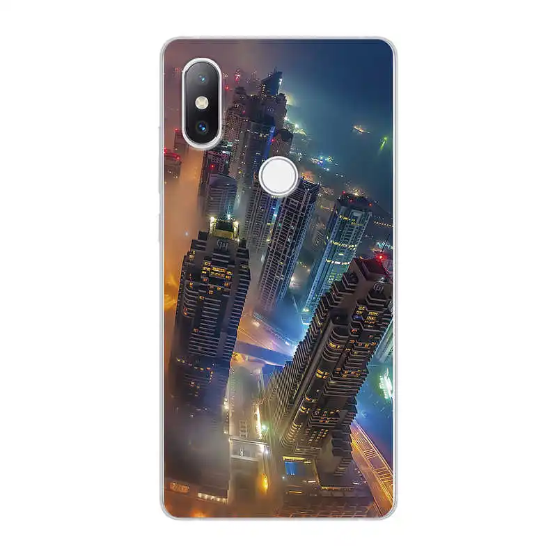 Case For Xiaomi Mi Mix 2S 2 S 5.99&quot Cover Printing Drawing Patterned Mix2S Phone Protector Back Fundas | Мобильные телефоны и