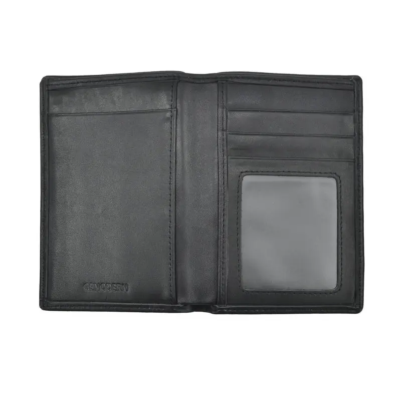 Обложка для паспорта из натуральной кожи черный кошелек воловьей путешествий