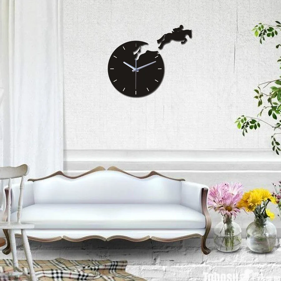 Горячая продажа украшения дома 3d акриловые зеркальные настенные часы diy