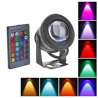 RGB прожектор 10 Вт DC12V точечные светильники Водонепроницаемый IP68 фонтан бассейн