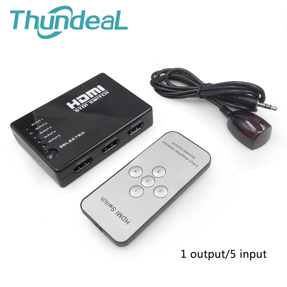ThundeaL для PS3 Xbox HD ТВ DVD проектор не разветвитель HDMI преключатель 3/5 Вход до 1 Выход 1080