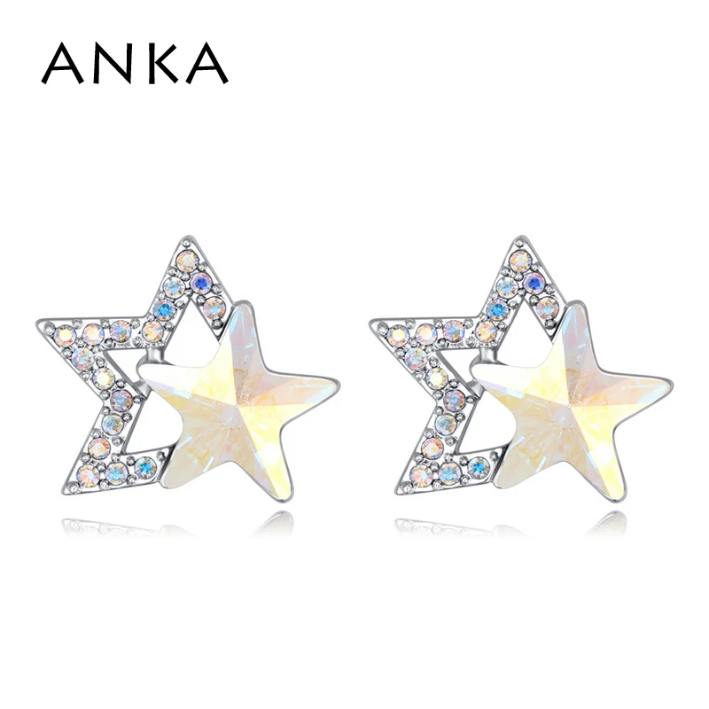 

ANKA brand new star shape crystal stud earring for women cute fashion jewelry earrings Crystals from Austria #26469