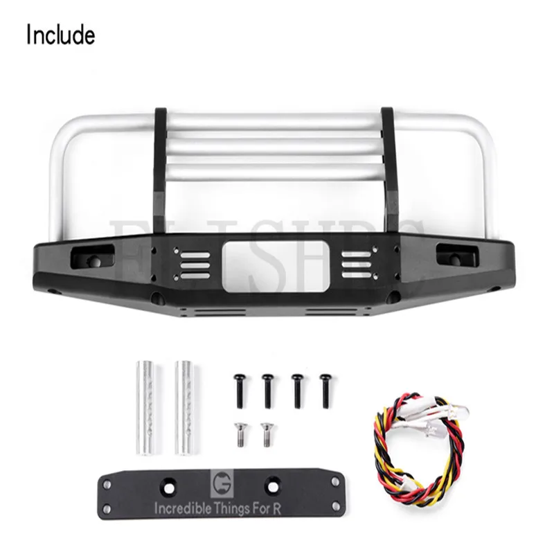 Универсальный металлический передний противоударный бампер GRC для 1/10 RC Crawler Car TRX4