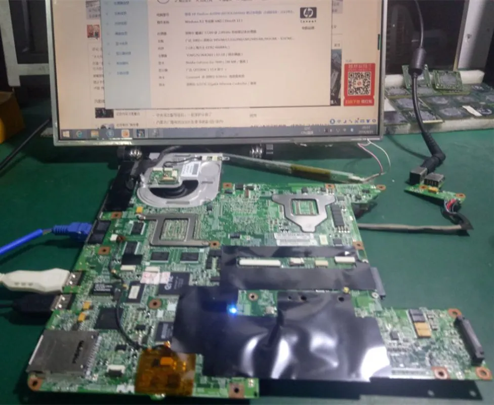 Reboto для hp Pavilion dv9000 Тетрадь DV9500 DV97000 материнская плата DDR2 434659-001 аккумулятор большой емкости с вентилятор радиатора мб тестирование Быстрая