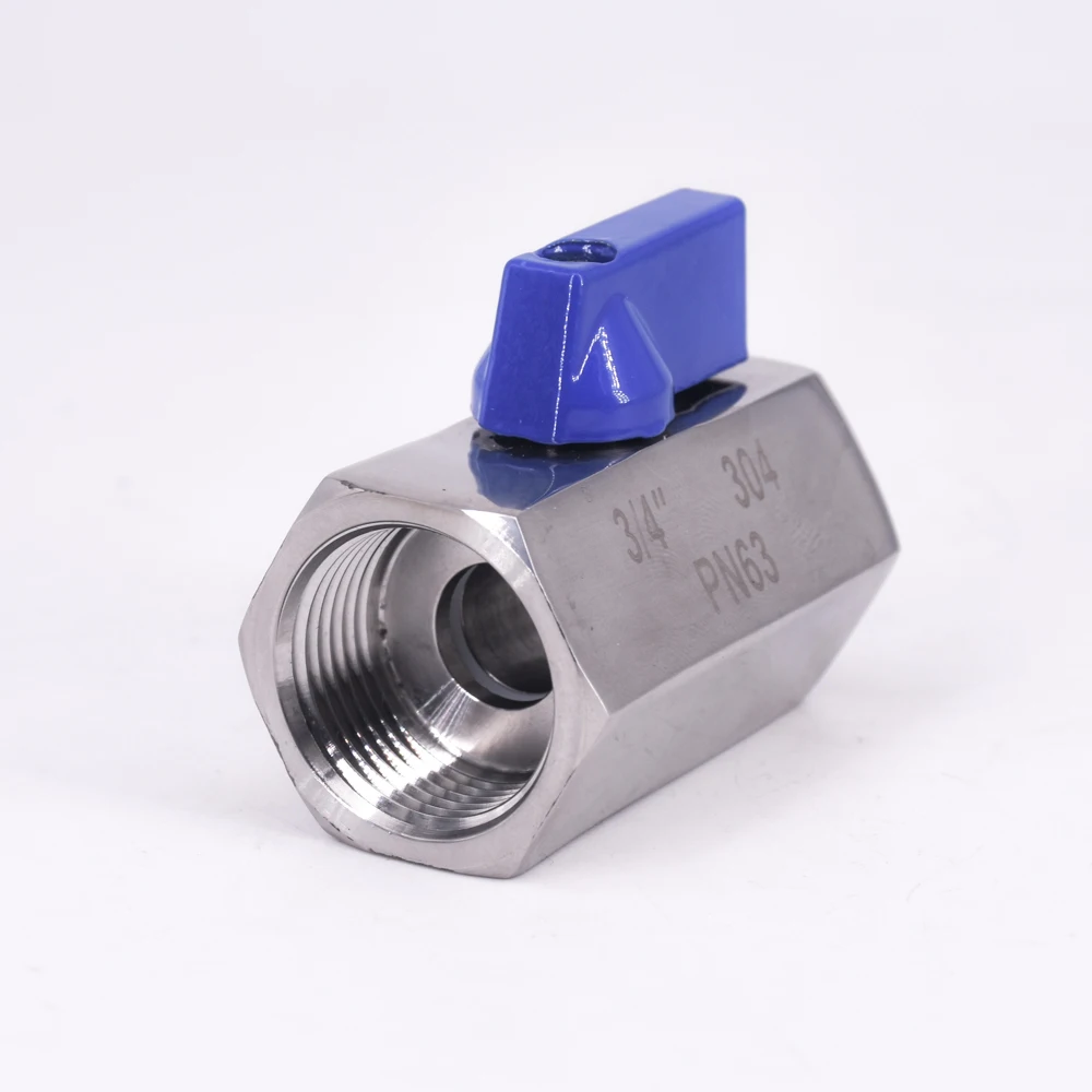 3/4&quot BSP Mini Sanitary Ball Valve Homebrew Beer SUS 304 Stainless Steel With Blue Hanlde | Обустройство дома
