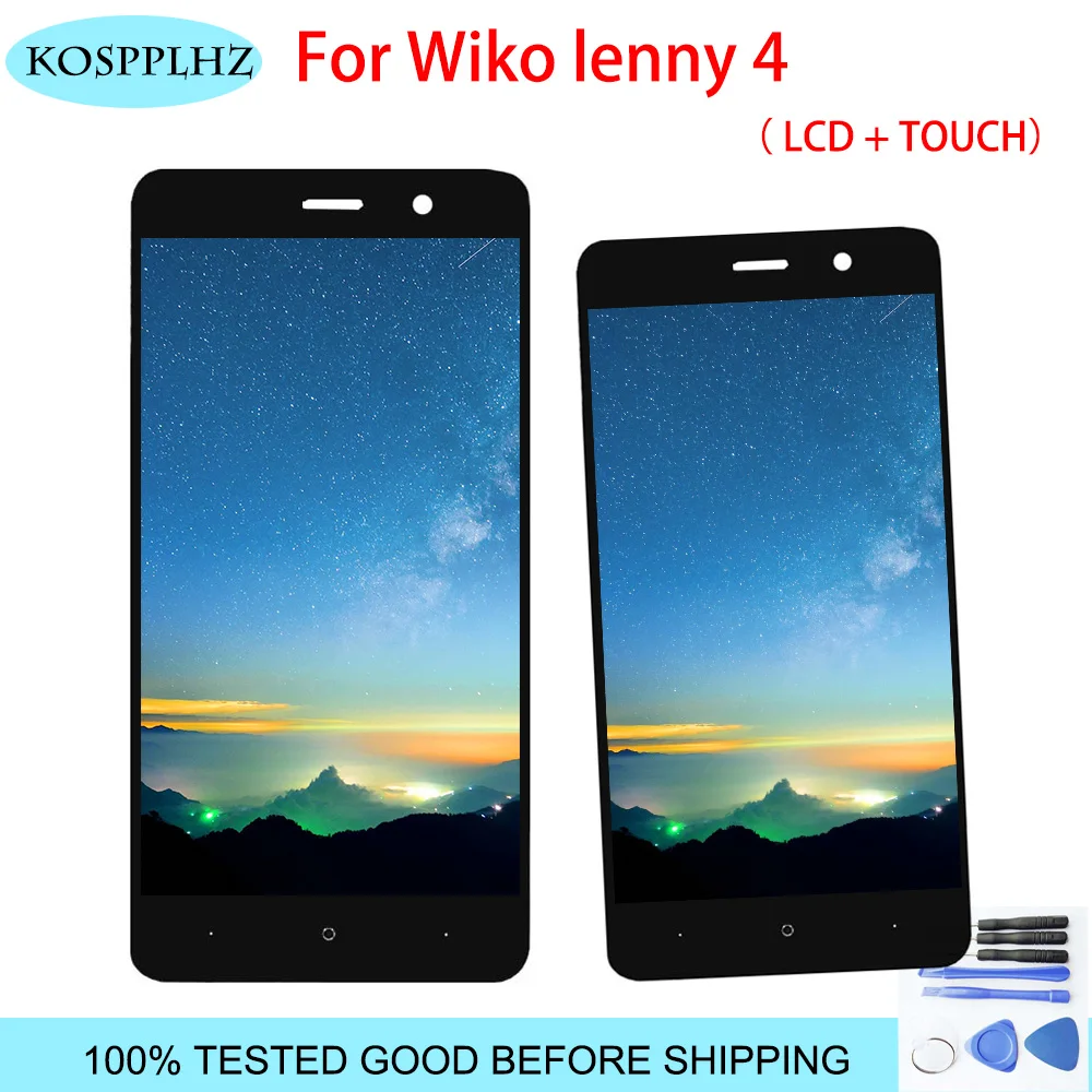5 дюймовый ЖК дисплей для Wiko Lenny 4 + сенсорный экран в сборе 1280x720 телефона