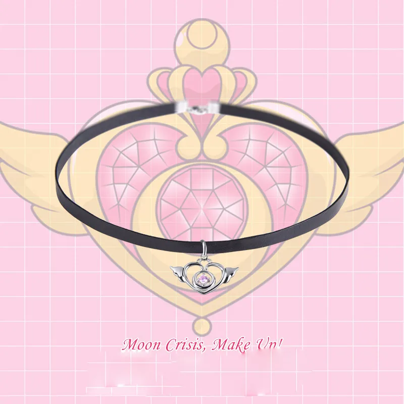 Anime Sailor Moon 20th Anniversary Heart Necklace Pendant 925 silver Cosplay Christmas Gift 1pcs | Украшения и аксессуары