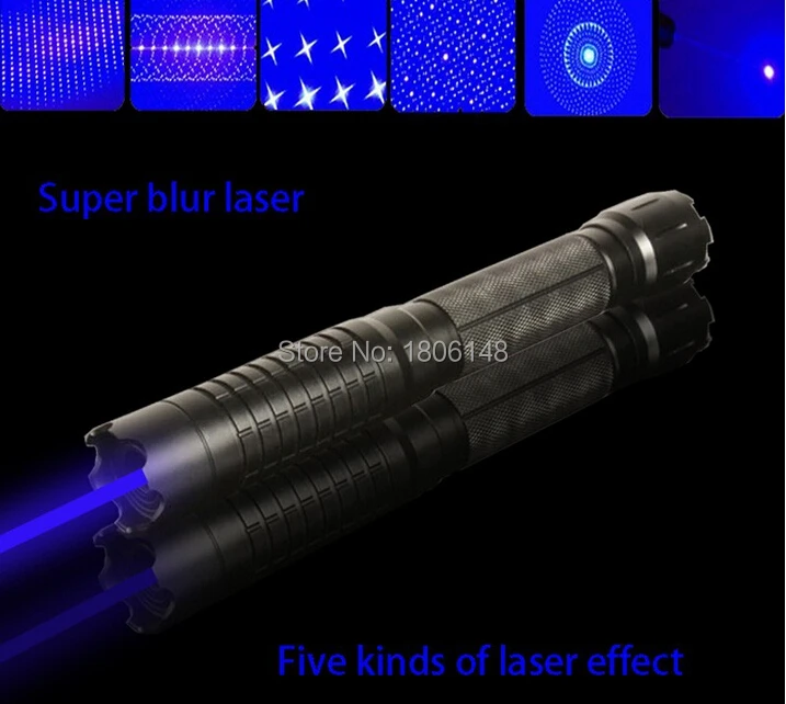 

Strong power Military 500w 5000000m 450nm Blue laser pointer Flashlight Burn Match Candle Lit Cigarette Wicked LAZER Hunting