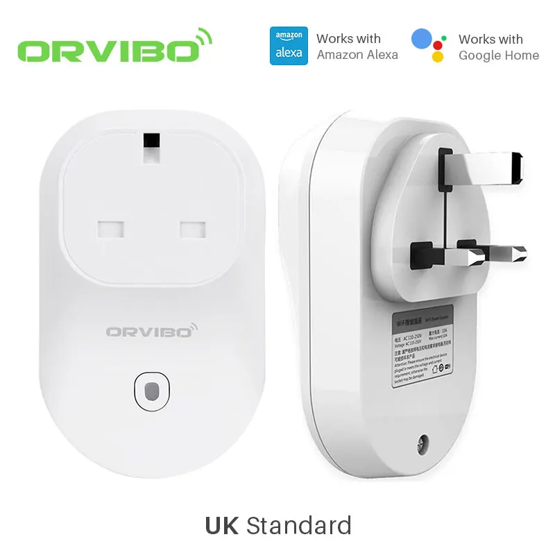 B25 UK Standard Orvibo B25 умная Wi-Fi розетка синхронизации разъем питания работает с Amazon Alexa и Google Home смартфон приложение управление Умный дом автоматизация - Цвет: B25 UK Standard
